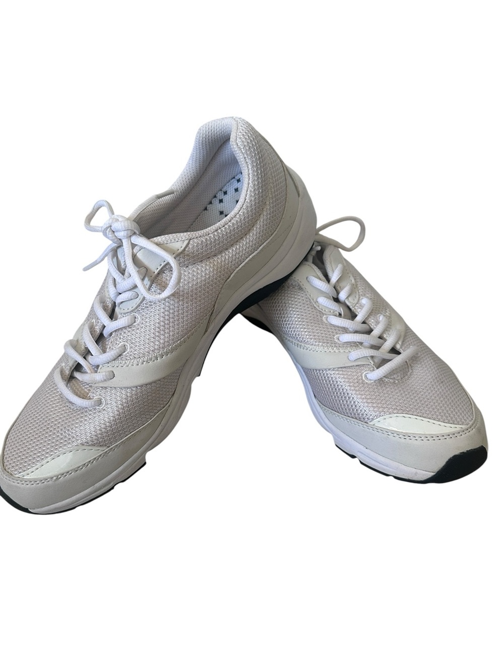 Vionic White Knit Mesh Sneakers with Padded Collar Women’s size 9